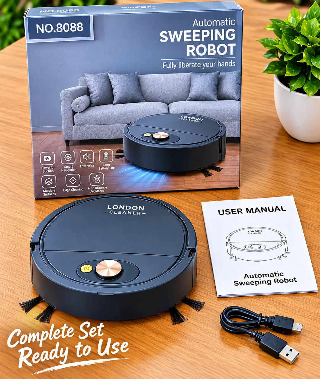 Automatic Sweeping Robot Vacuum & Mop – Smart Home Cleaner