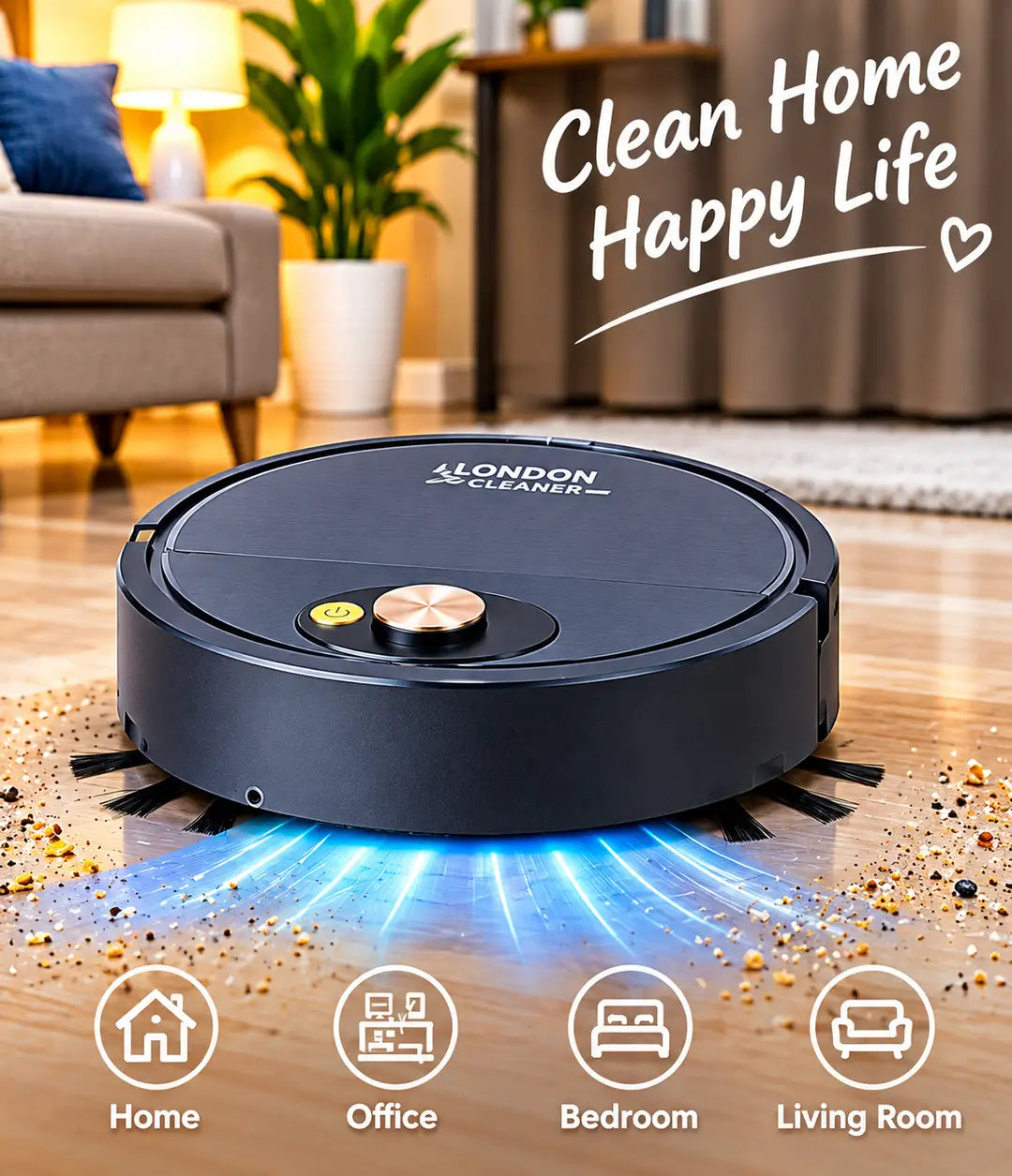 Automatic Sweeping Robot Vacuum & Mop – Smart Home Cleaner