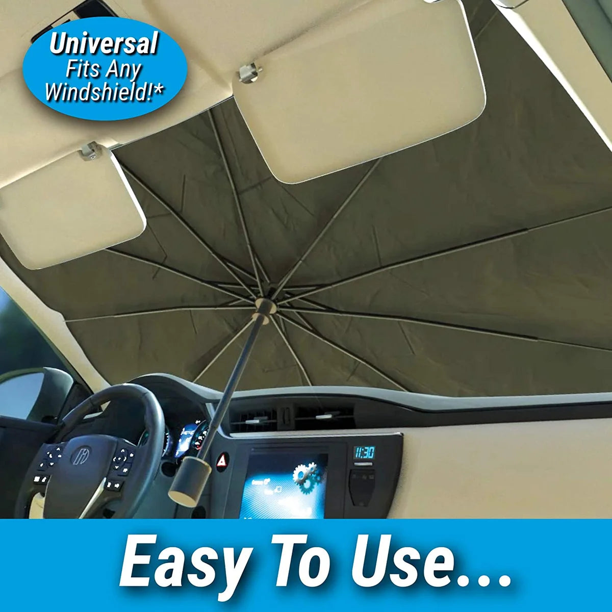 Car Windshield Sun Shade – Foldable UV Protector