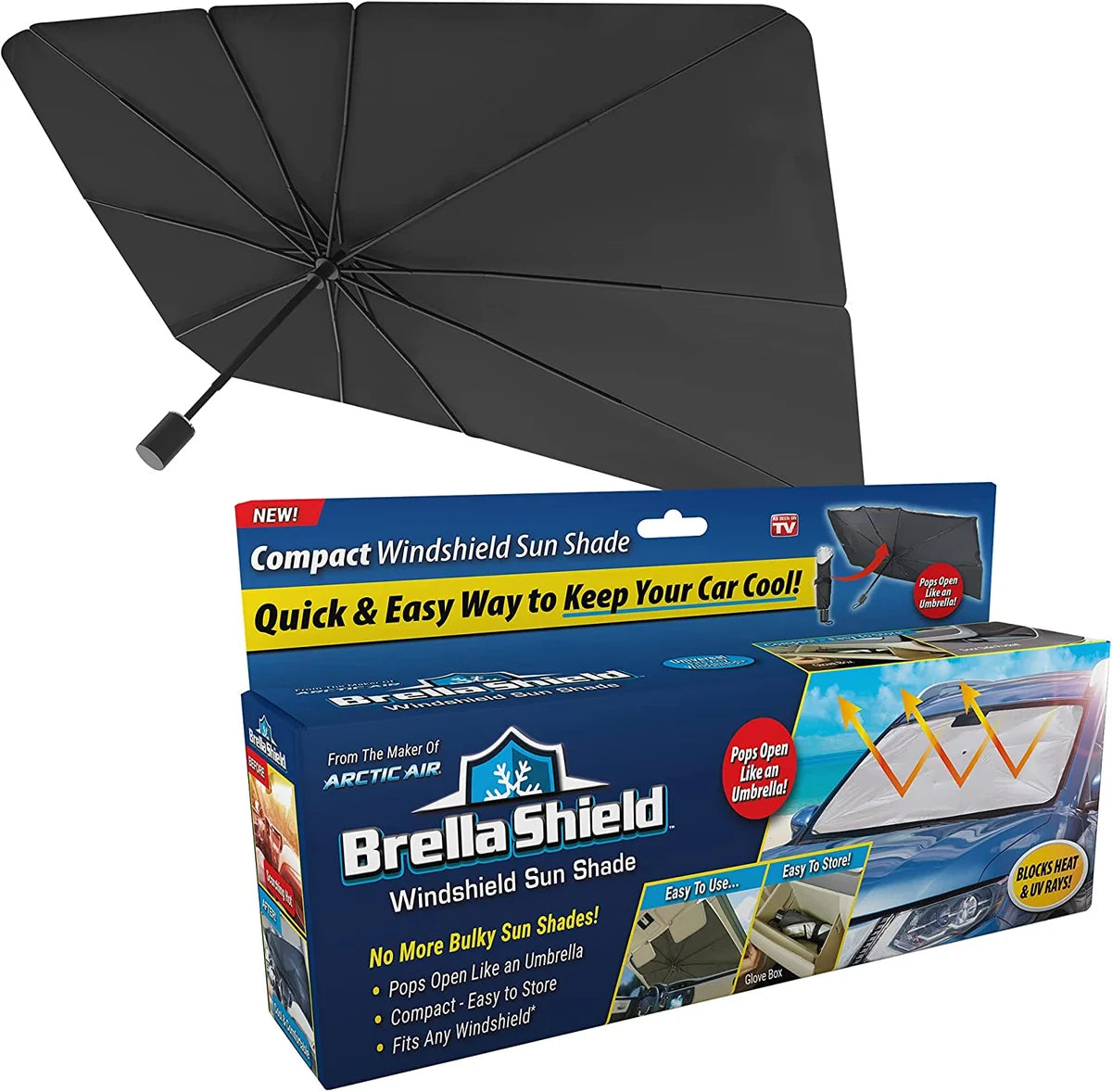 Car Windshield Sun Shade – Foldable UV Protector